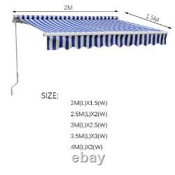 Retractable Door Window Canopy Front Porch Overhead Roof Cover UK