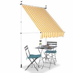 Retractable Over Door Canopy Porch Front Rain Cover Awning Shelter Outdoor Patio