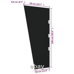 Side Panel for Door Canopy Side Part Black/Transparent Multi Sizes vidaXL