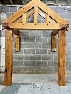 Solid Oak Porch 1500mm W x 850mm depth x 1425mm H With Mounting Brackets