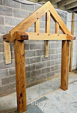 Solid Oak Porch 1500mm W x 850mm depth x 1425mm H With Mounting Brackets