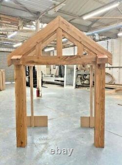 Solid Oak Porch 1500mm Wide x 1300mm depth x 1425mm Post Height Pre Oiled