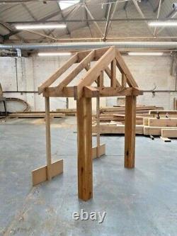 Solid Oak Porch 1500mm Wide x 1300mm depth x 1425mm Post Height Pre Oiled