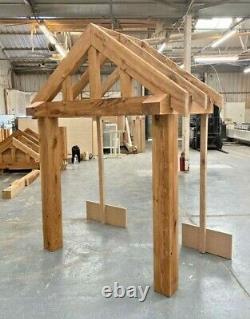 Solid Oak Porch 1750mm Wide x 1300mm depth x 1425mm Post Height Pre Oiled