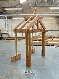 Solid Oak Porch 1750mm Wide x 1300mm depth x 1425mm Post Height Pre Oiled