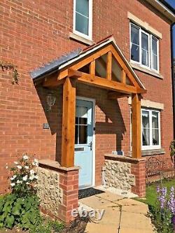 Solid Oak Porch 1850mm Wide x 1300mm depth x 1425mm Post Height Pre Oiled