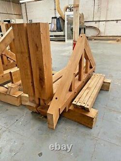 Solid Oak Porch 2300mm Wide x 900mm depth x 1425mm Height Oiled In Stock