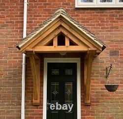 Solid Oak Porch Kit, Front Door Canopy Free Delivery UK Handmade