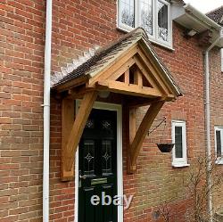 Solid Oak Porch Kit, Front Door Canopy Free Delivery UK Handmade