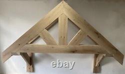Solid Oak Porch Kit, Front Door Canopy, Pre Oiled Oak Free Delivery