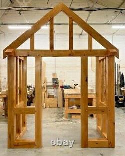 Solid Oak Porches, Doorway, Wood porch, CANOPY, Entrance, Made to measure porch