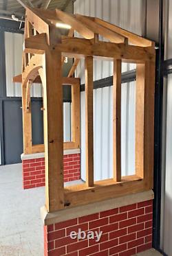 Solid green oak porch canopy The Broadway