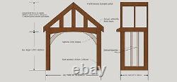 Solid green oak porch canopy The Broadway