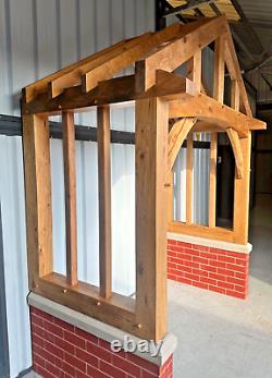 Solid green oak porch canopy The Broadway