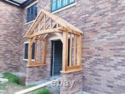 THE LUDLOW PORCH in solid oak. CURVED FRONT BEAM & FULL CURVED APEX FEATURES