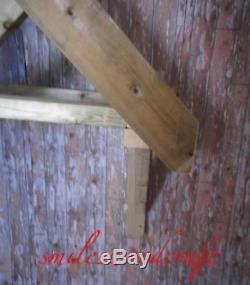 Timber Front Door Canopy Porch / 3 Spoke Hand Made Porch
