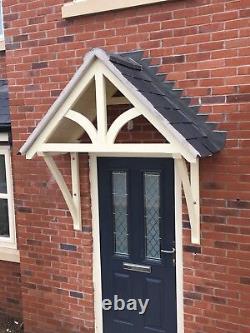 Timber Front Door Canopy Porch BLAKEMERE Curved GALLOWS 1200MM internal width