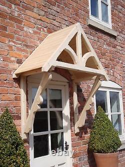 Timber Front Door Canopy Porch BLAKEMERE SCROLLED GALLOWS 1200mm internal width
