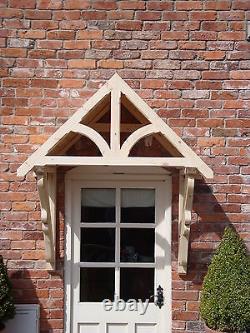 Timber Front Door Canopy Porch BLAKEMERE SCROLLED GALLOWS 1200mm internal width