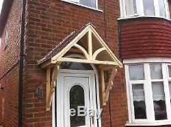 Timber Front Door Canopy Porch, BLAKEMERE SCROLLED GALLOWSawning canopies