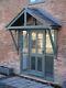 Timber Front Door Canopy Porch Bespoke Shropshire awning canopies Handmade Oak