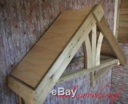 Timber Front Door Canopy Porch Fleur De Lys Style