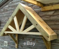 Timber Front Door Canopy Porch Hand Made Porch 4 SPOKE PORCH