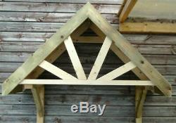 Timber Front Door Canopy Porch Hand Made Porch 4 SPOKE PORCH