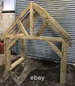 Timber Hand Crafted Door Way Wooden Porch/canopy delivery available
