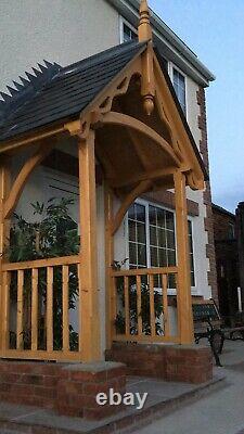Timber door canopy timber door porch hand made bespoke joinery (Made to order)
