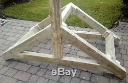 Very large King post apex shape timber door canopy framework kit inc all fixings
