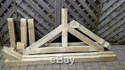 Very large King post apex shape timber door canopy framework kit inc all fixings