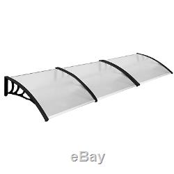 White Porch Awning Canopy 97cm X 270cm Shelter Protection Weather Shade Cover