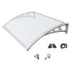 Window Awning Rainproof Stable Door Canopy for Front Back Porch Patio Yard