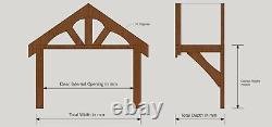 Wooden Canopy Porch Kit FULLY ASSEMBLED Wall Mounted Deluxe Canopy