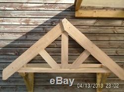 Wooden Door Canopy Oak Front Door Canopy & Long Gallow Brackets