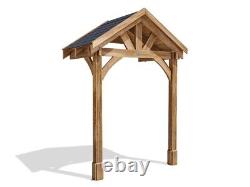 Wooden Porch Canopy 2m x 1.5m Door Shelter Kit Thunderdam Full Height 2 Post