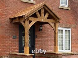 Wooden Porch Canopy 2m x 1.5m Door Shelter Kit Thunderdam Half Height 2 Post
