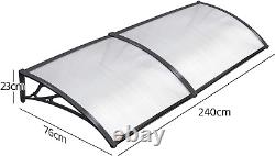 Yaheetech Front Door Canopy, Door Porch Canopy, Rain Cover Awning Shelter Outdoo
